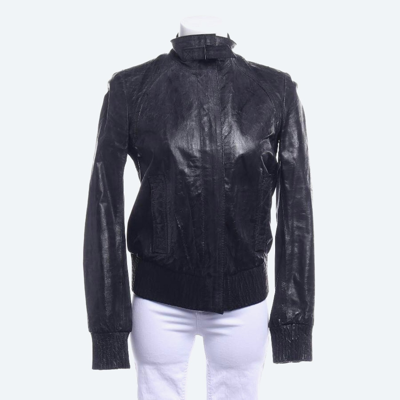 Image 1 of LeatherJacket 36 Black in color Black | Vite EnVogue