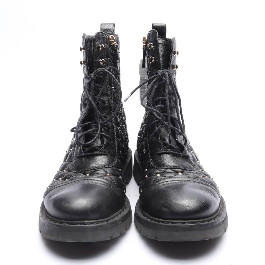 Image 2 of Rockstud Ankle Boots EUR 39 Black in color Black | Vite EnVogue