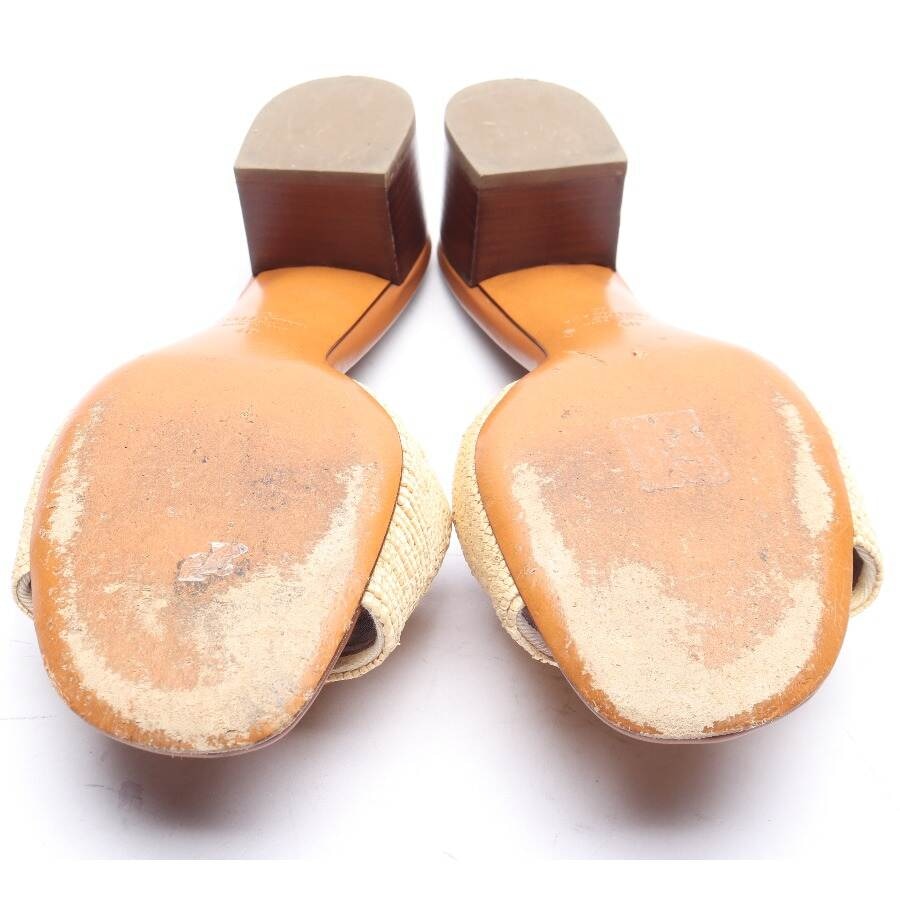 Image 4 of V-Logo Heeled Sandals EUR 40 Light Brown in color Brown | Vite EnVogue