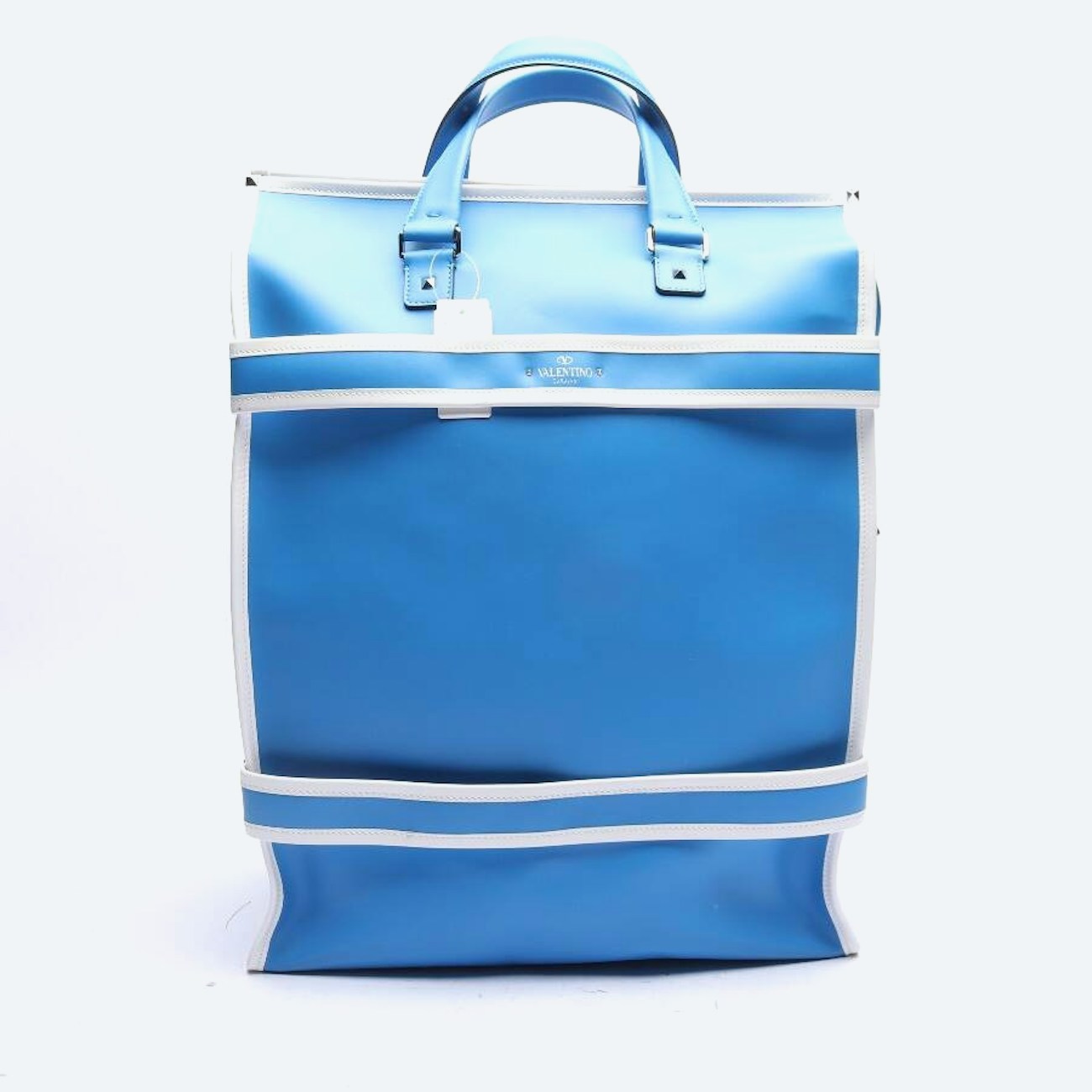 Image 1 of Rockstud Shopper Blue in color Blue | Vite EnVogue