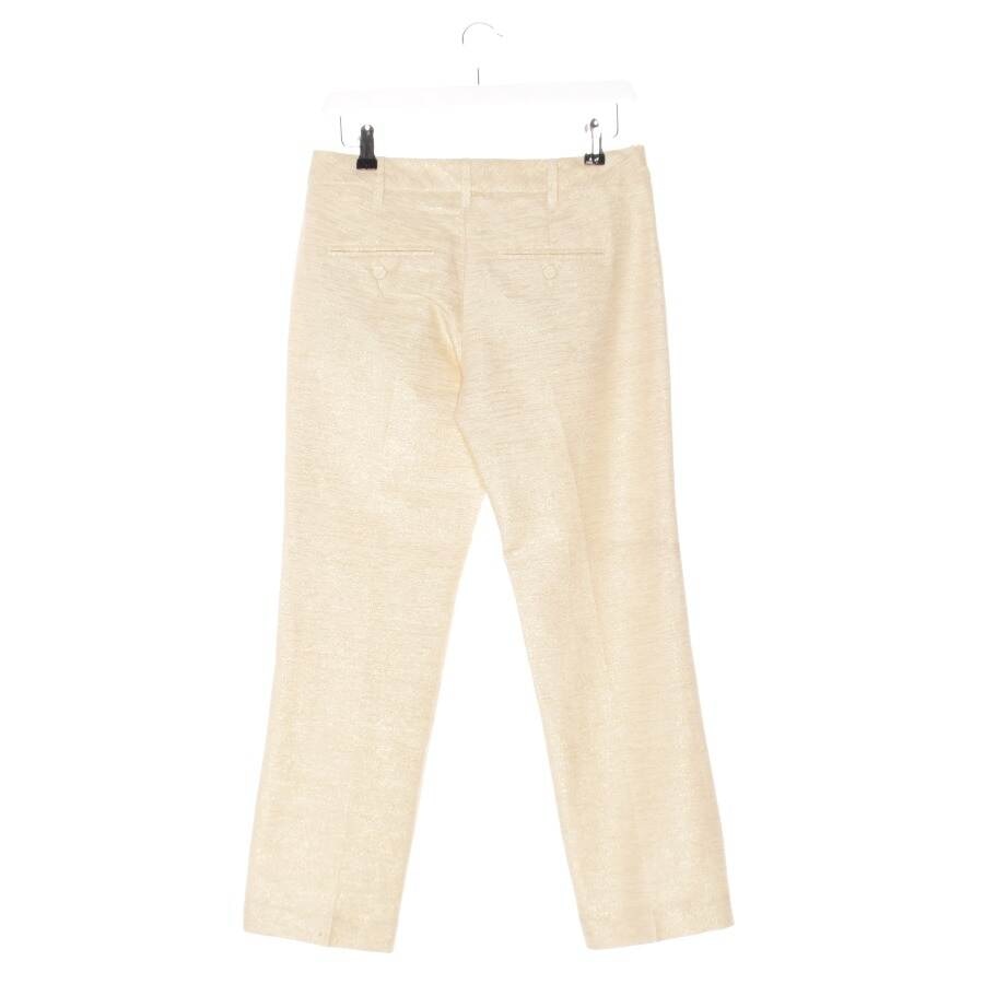 Image 2 of Trousers 32 Gold in color Metallic | Vite EnVogue