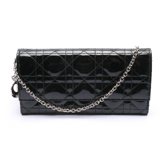 Lady Dior Clutch Wallet Black | Vite EnVogue