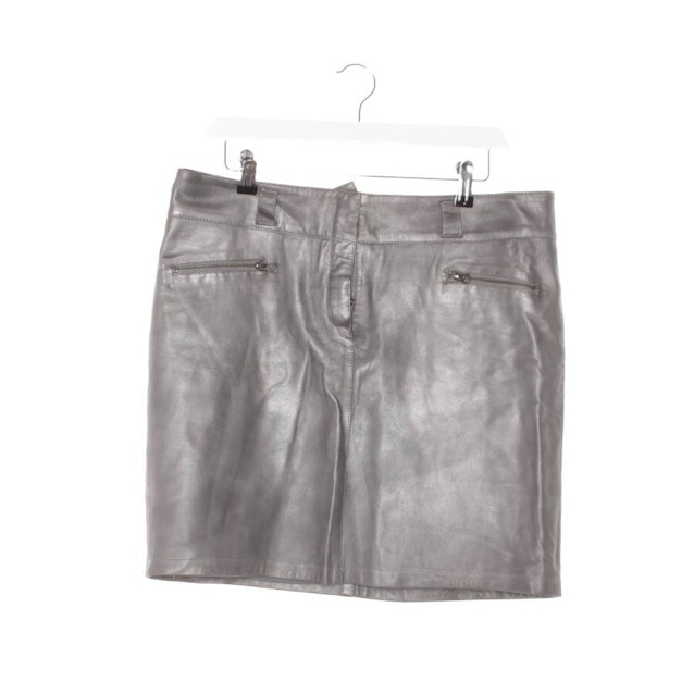 Image 1 of Leather Skirt 42 Gray | Vite EnVogue