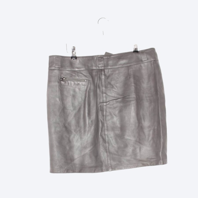 Image 2 of Leather Skirt 42 Gray in color Gray | Vite EnVogue