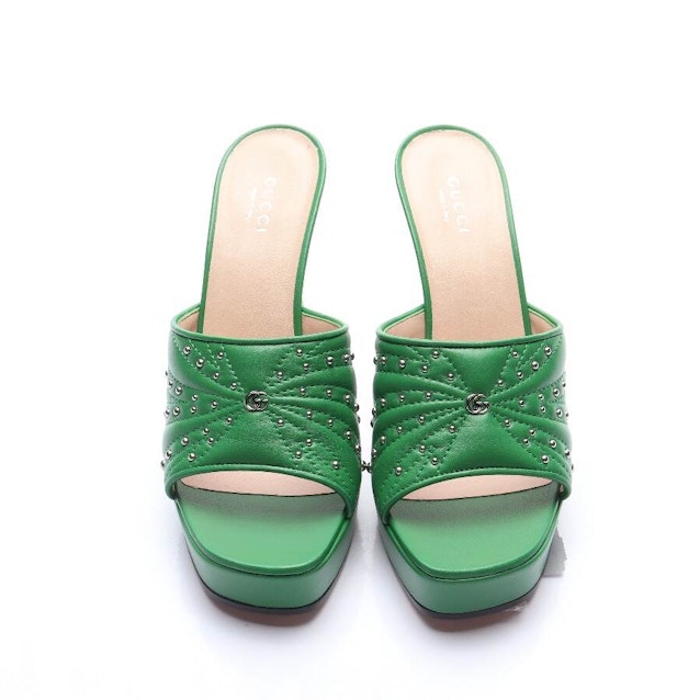 Heeled Sandals EUR 38.5 Green | Vite EnVogue