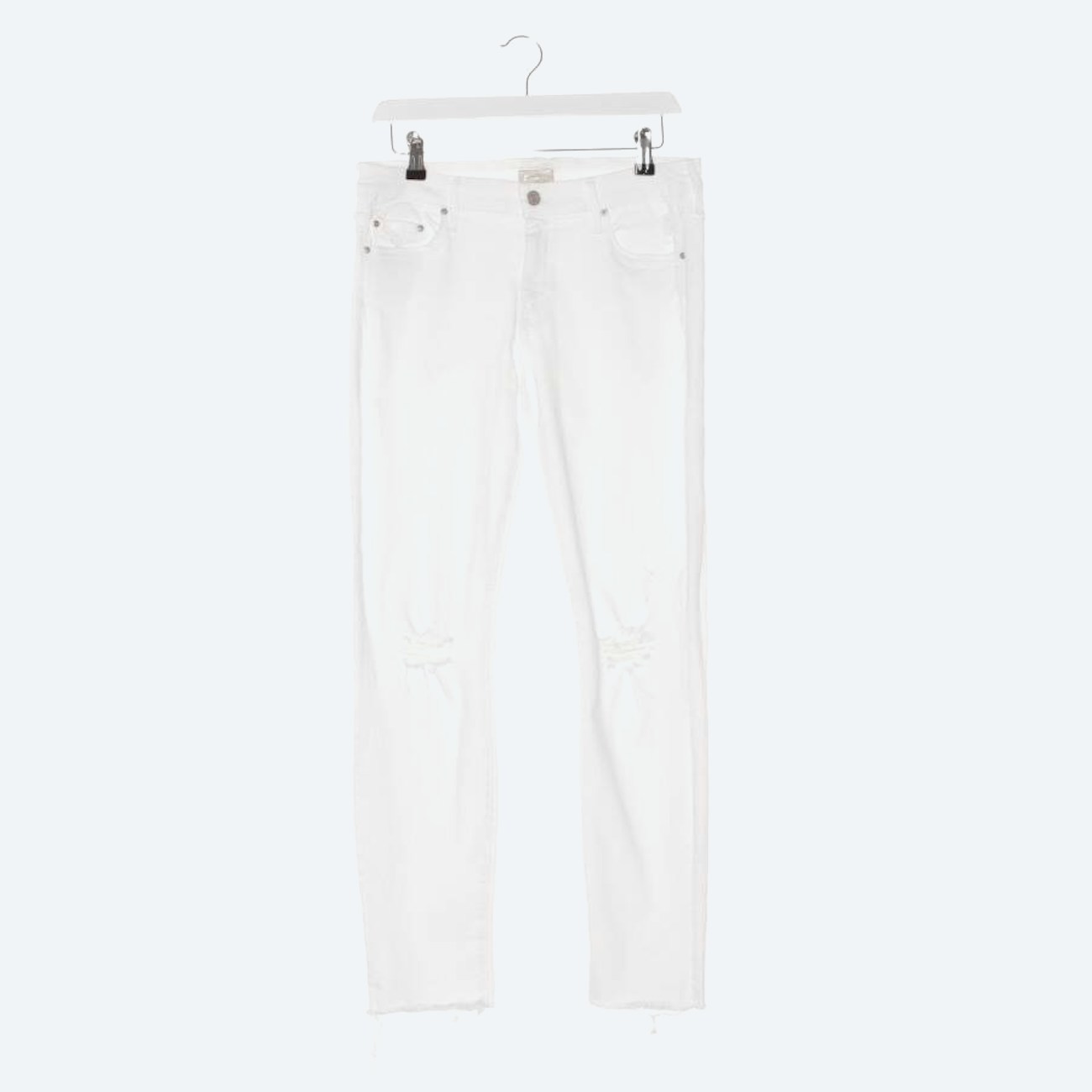 Image 1 of Jeans Straight Fit W29 White in color White | Vite EnVogue