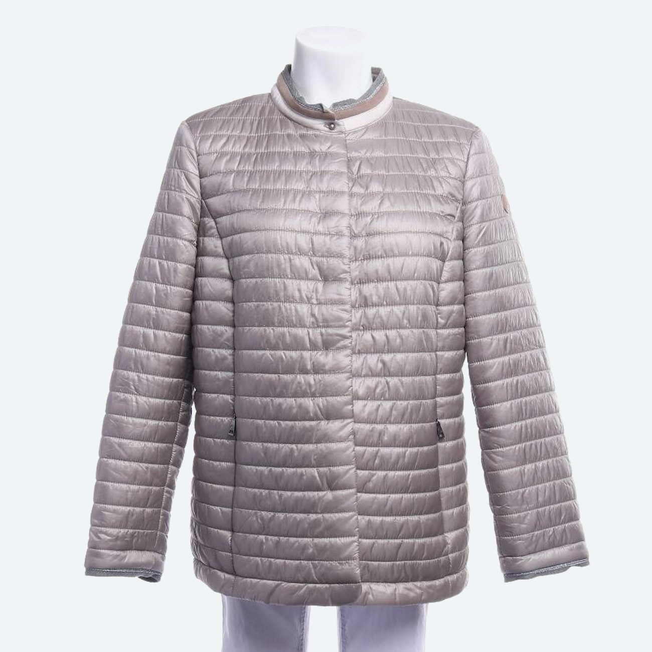 Image 1 of Quilted Jacket 44 Light Gray in color Gray | Vite EnVogue