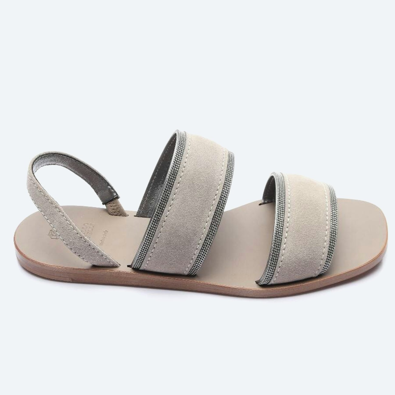 Image 1 of Strappy Sandals EUR 40 Light Gray in color Gray | Vite EnVogue