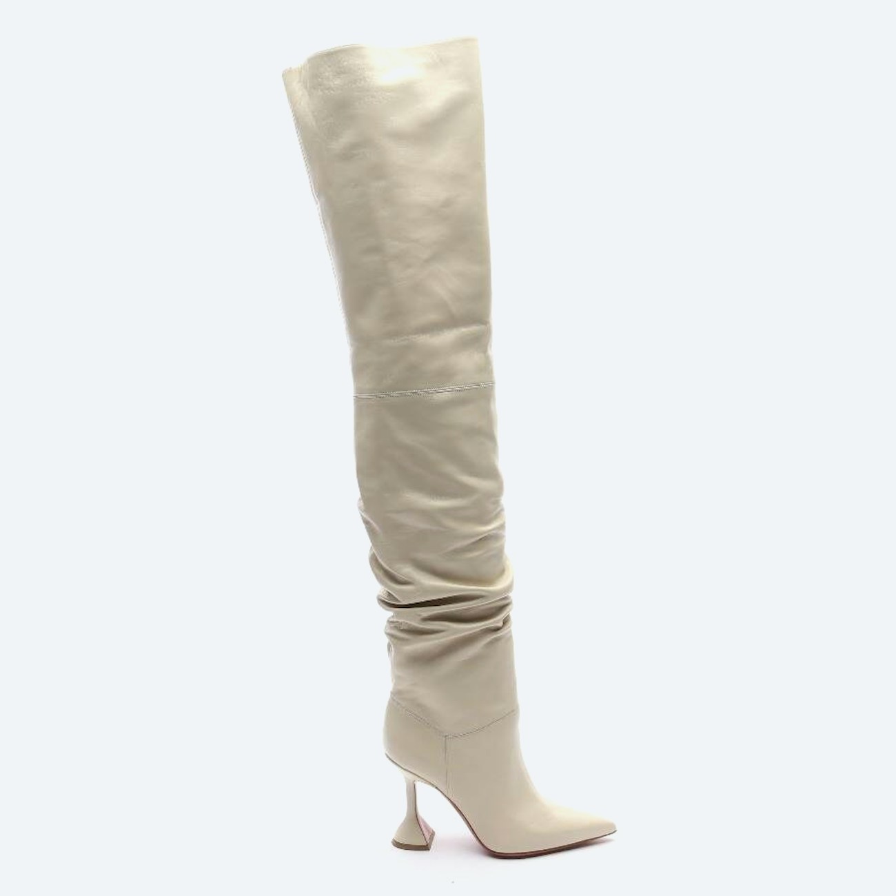 Image 1 of Overknee Boots EUR 36 Beige in color White | Vite EnVogue