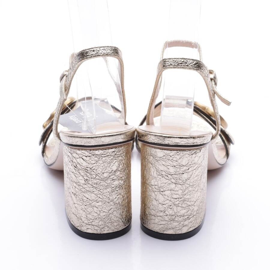 Image 3 of Heeled Sandals EUR 35 Gold in color Metallic | Vite EnVogue