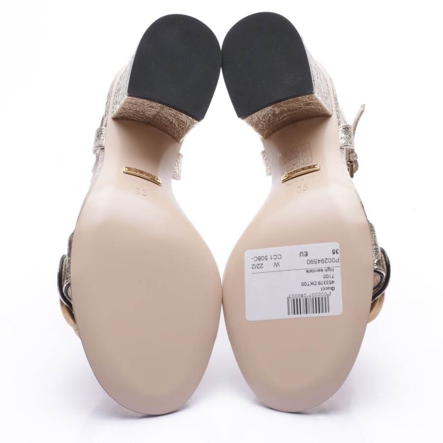 Image 4 of Heeled Sandals EUR 35 Gold in color Metallic | Vite EnVogue