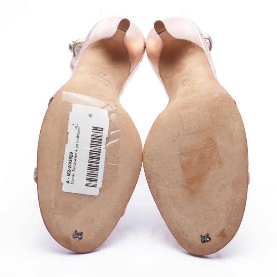 Image 4 of Heeled Sandals EUR 40 Rose Gold in color Metallic | Vite EnVogue