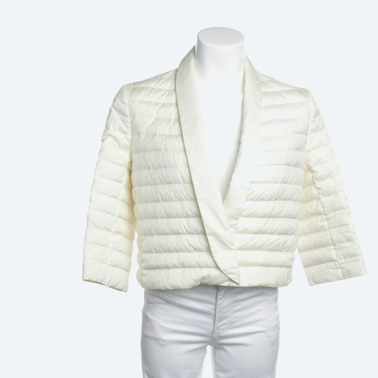 Image 1 of Silk Jacket 38 Cream in color White | Vite EnVogue