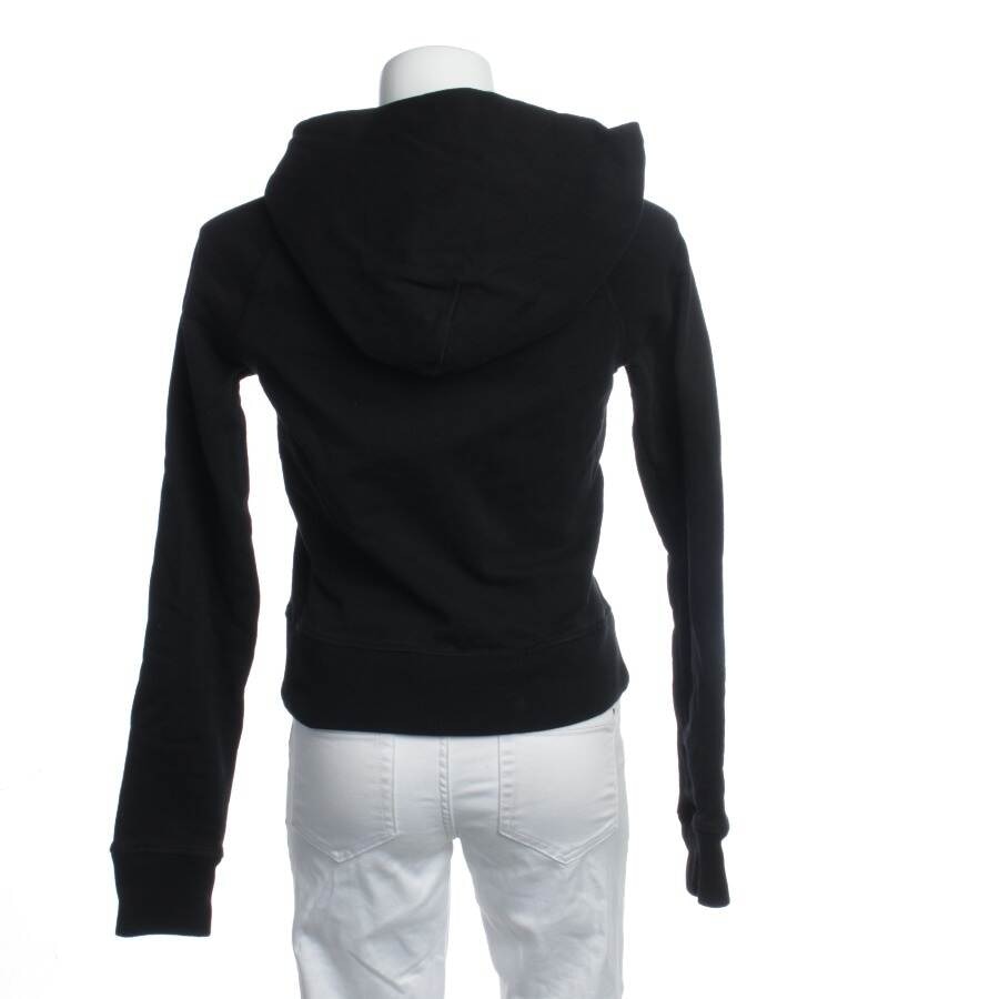 Image 2 of Hooded Sweatshirt XS Black in color Black | Vite EnVogue
