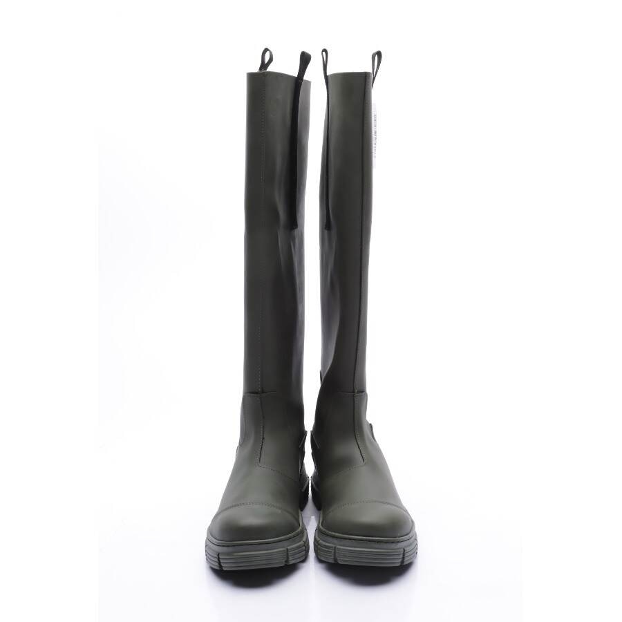 Image 2 of Rain Boots EUR 39 Olive Green in color Green | Vite EnVogue