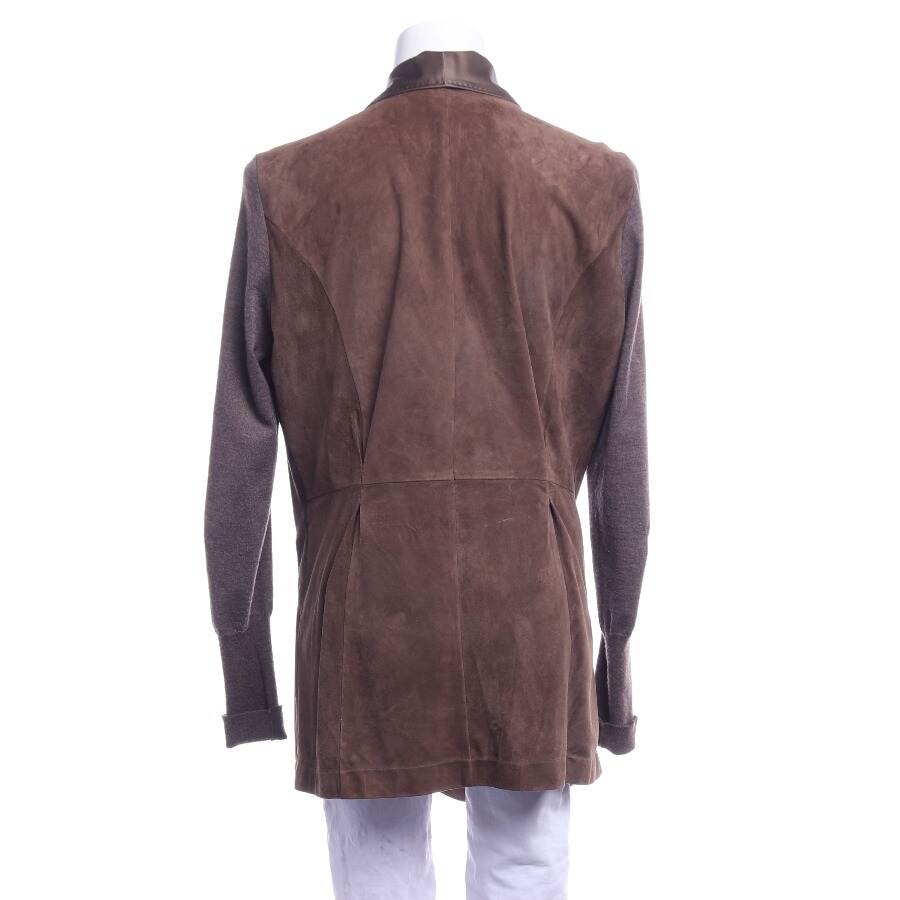 Image 2 of Leather Coat 2XL Brown in color Brown | Vite EnVogue