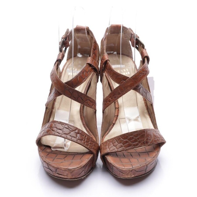 Heeled Sandals EUR 37 Brown | Vite EnVogue