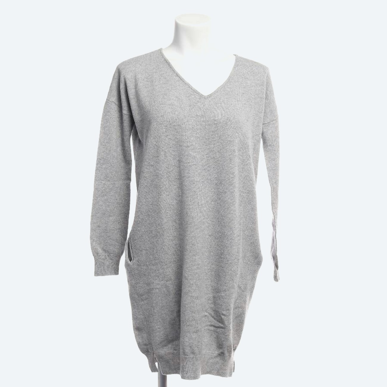Image 1 of Wool Dress 36 Light Gray in color Gray | Vite EnVogue