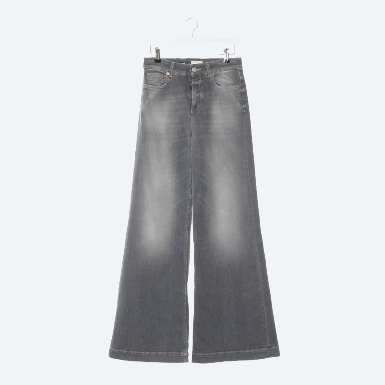Image 1 of Jeans Flared W27 Dark Gray in color Gray | Vite EnVogue