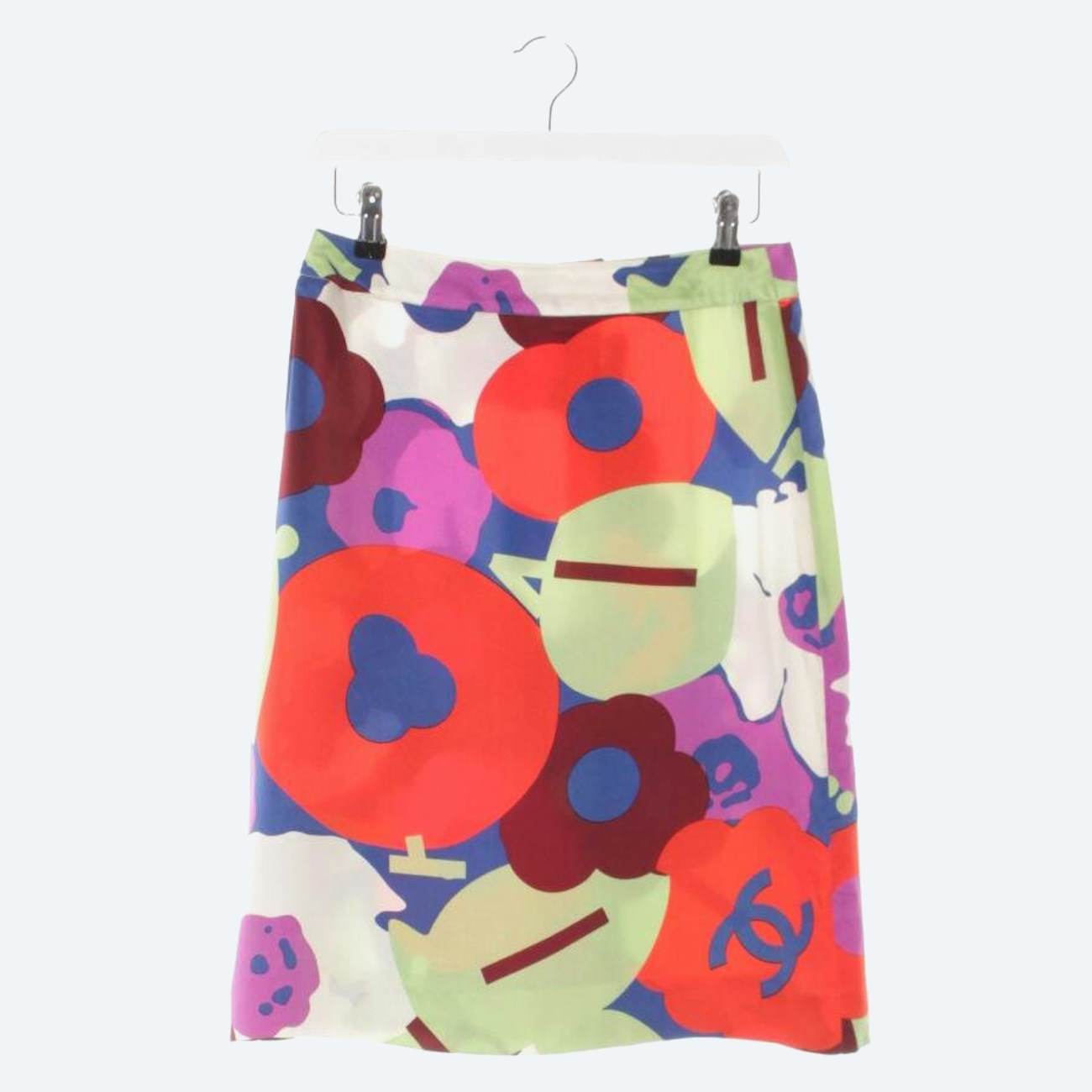 Image 1 of Silk Skirt 40 Multicolored in color Multicolored | Vite EnVogue