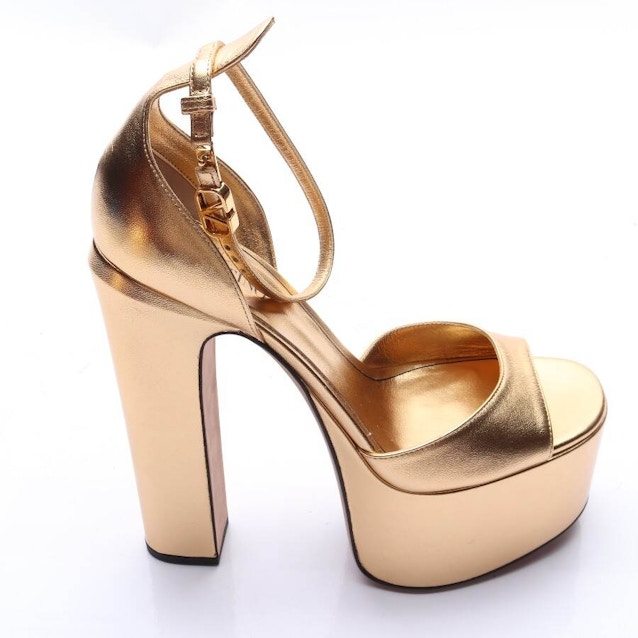 Image 1 of Heeled Sandals EUR 38.5 Gold | Vite EnVogue