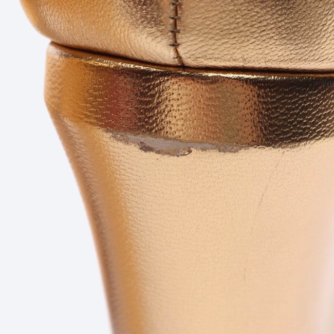 Image 5 of Heeled Sandals EUR 38.5 Gold in color Metallic | Vite EnVogue