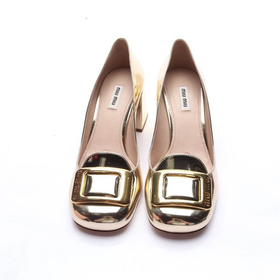 Image 2 of High Heels EUR 39.5 Gold in color Metallic | Vite EnVogue