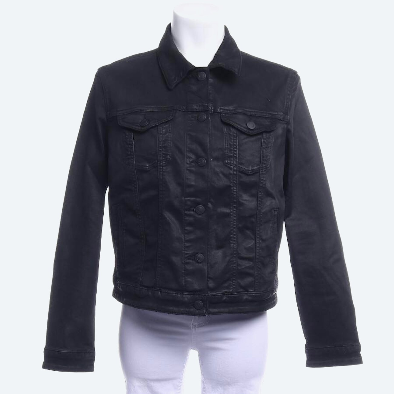 Image 1 of Jeans Jacket M Black in color Black | Vite EnVogue