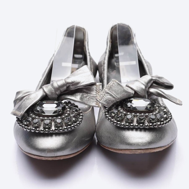 Image 2 of Ballet Flats EUR 38.5 Silver in color Metallic | Vite EnVogue