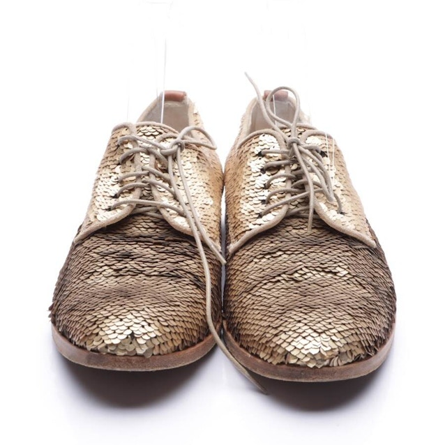 Lace-Up Shoes EUR 39 Gold | Vite EnVogue