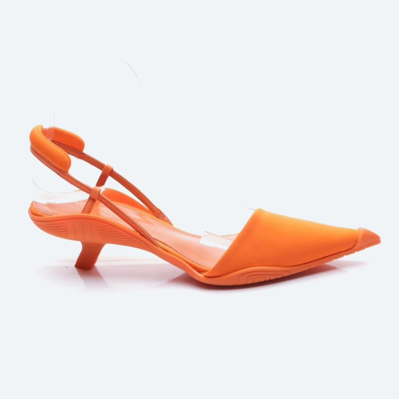 Image 1 of Heeled Sandals EUR 39 Neon Orange in color Neon | Vite EnVogue