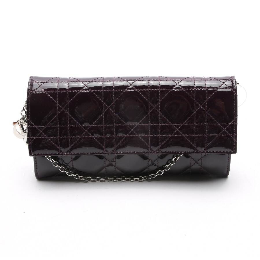 Image 1 of Lady Dior Clutch Wallet on Chain Purple in color Purple | Vite EnVogue