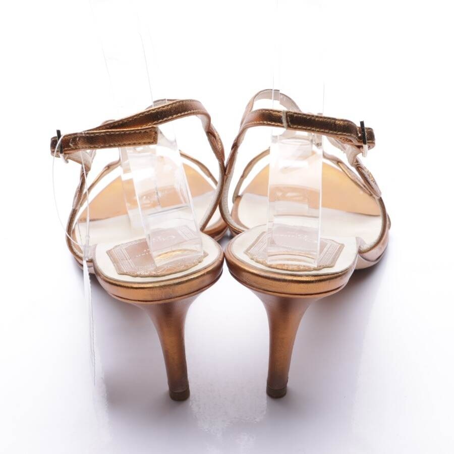 Image 3 of Heeled Sandals EUR 42 Gold in color Metallic | Vite EnVogue