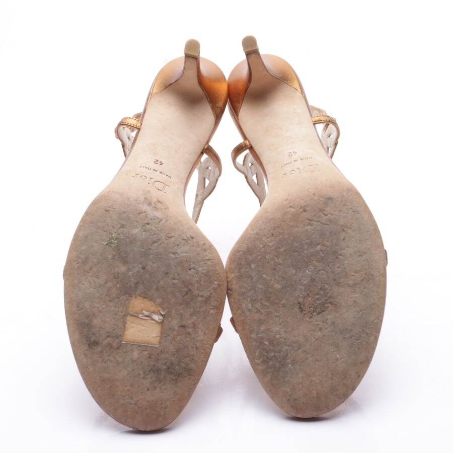 Image 4 of Heeled Sandals EUR 42 Gold in color Metallic | Vite EnVogue