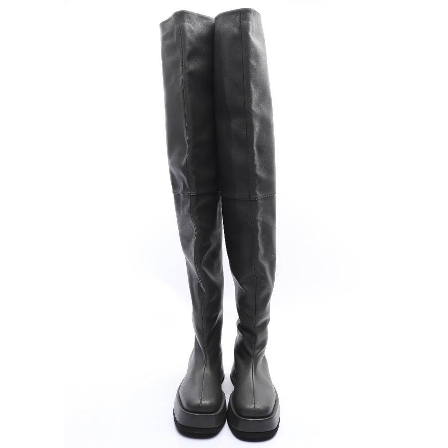 Image 2 of Overknee Boots EUR 39 Gray in color Gray | Vite EnVogue