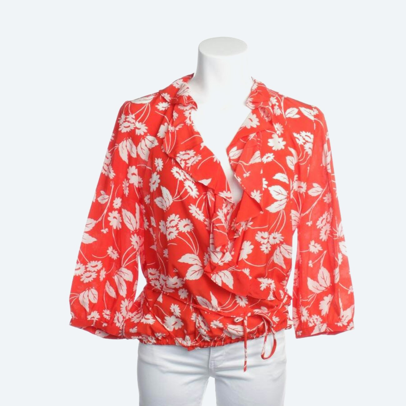 Image 1 of Silk Blouse L Red in color Red | Vite EnVogue