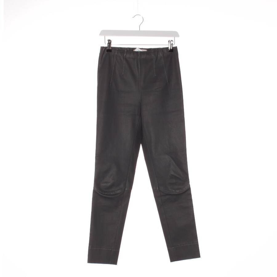 Image 1 of Leather Pants 36 Gray in color Gray | Vite EnVogue