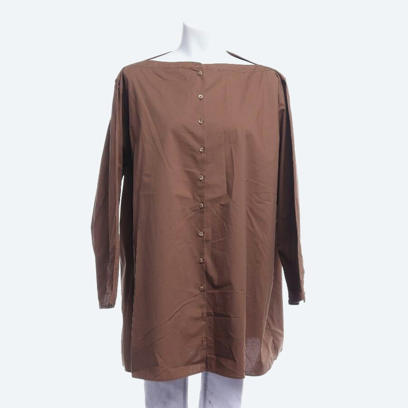 Image 1 of Shirt Dress 36 Brown in color Brown | Vite EnVogue