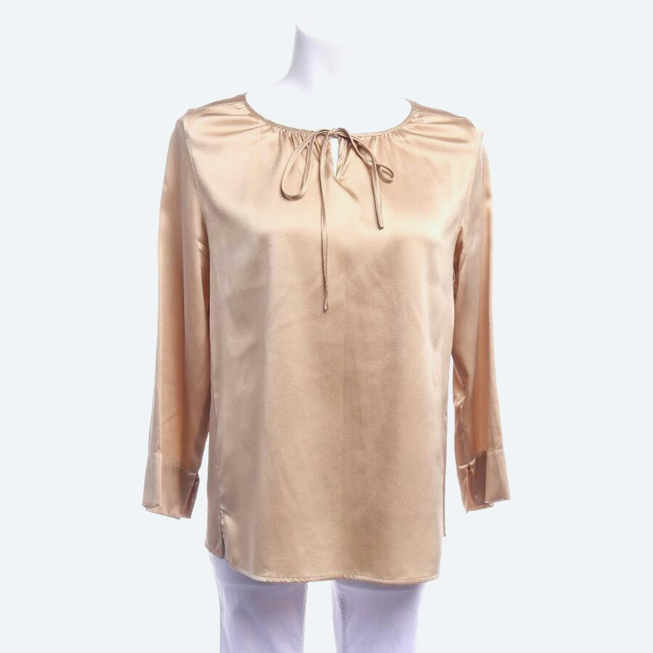 Image 1 of Shirt Blouse XS Light Brown in color Brown | Vite EnVogue