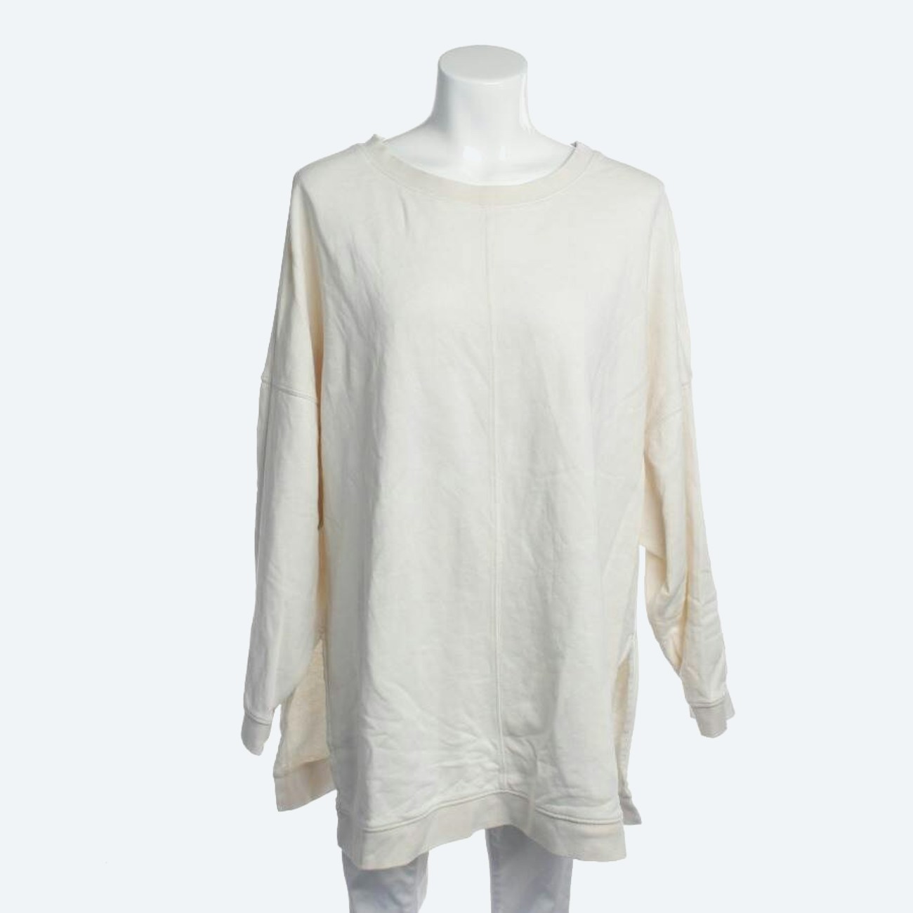 Image 1 of Sweatshirt L Beige in color White | Vite EnVogue