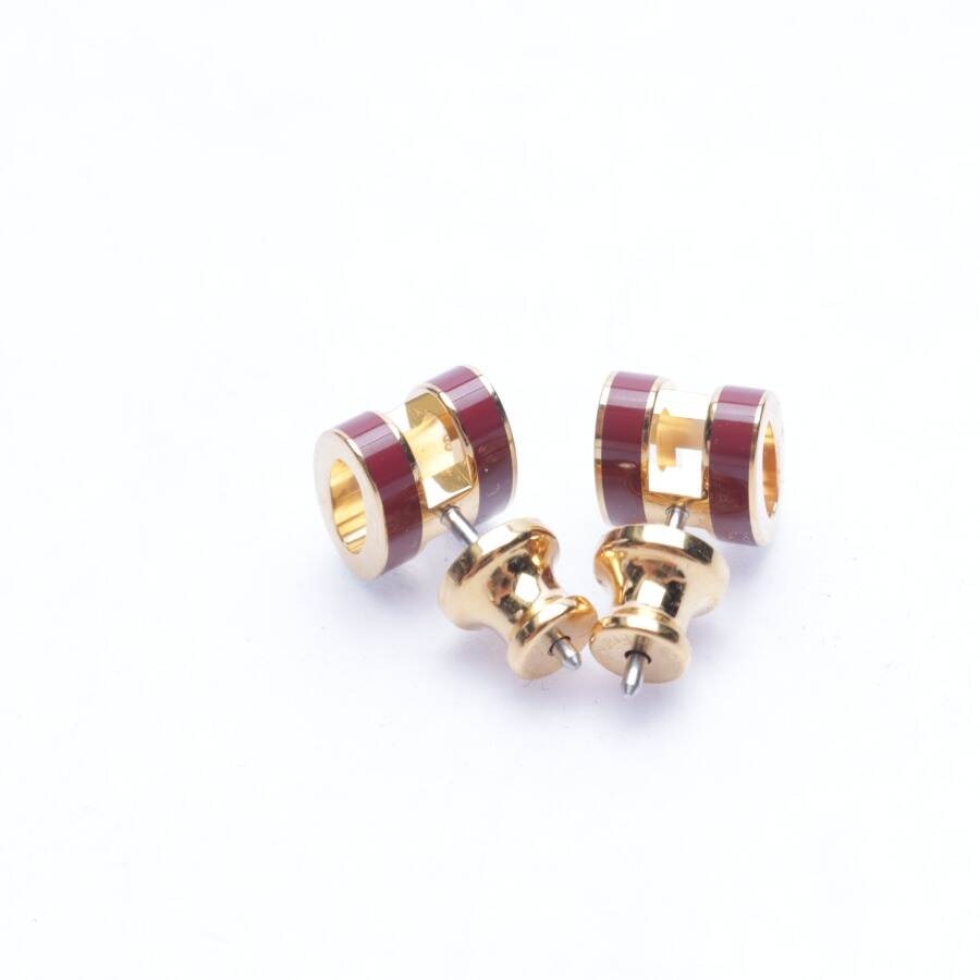 Image 2 of Mini Pop H Earrings Bordeaux in color Red | Vite EnVogue