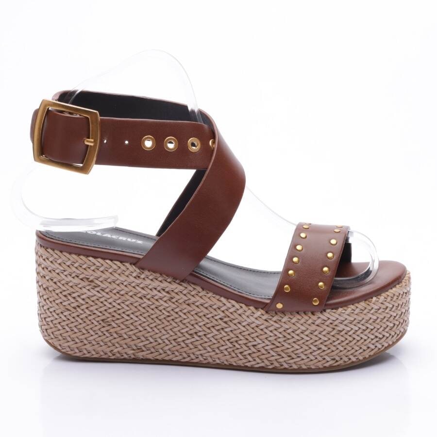 Image 1 of Wedges EUR 37 Brown in color Brown | Vite EnVogue