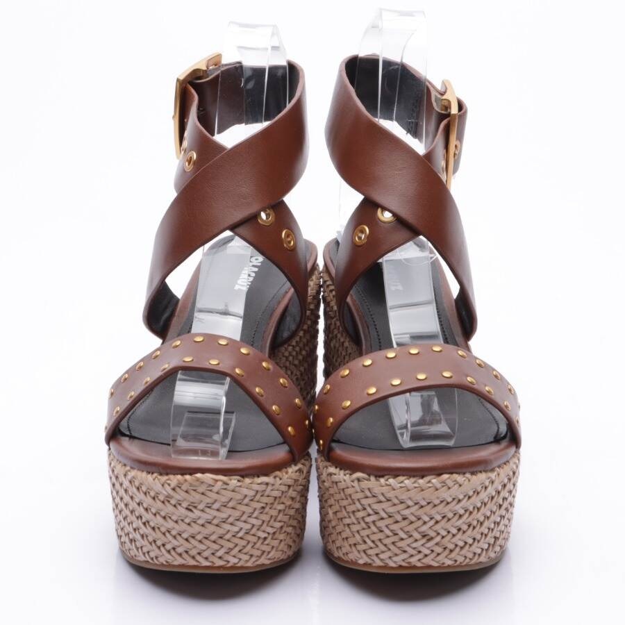 Image 2 of Wedges EUR 37 Brown in color Brown | Vite EnVogue