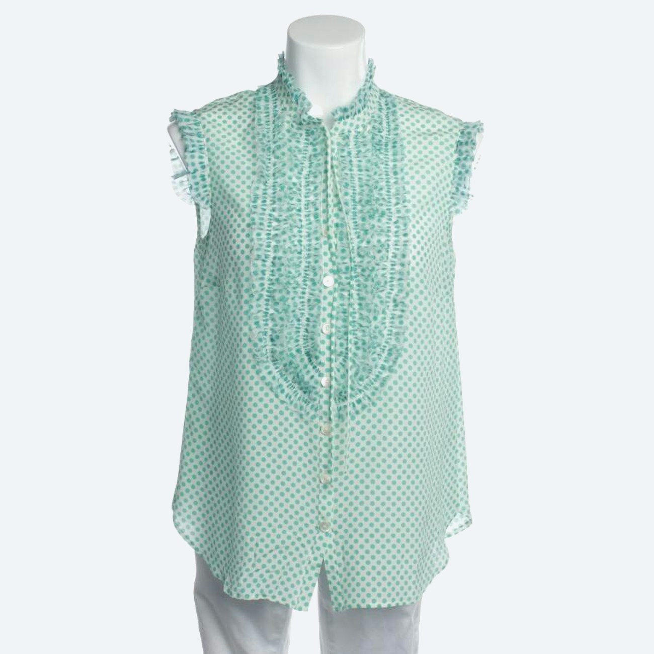 Image 1 of Silk Shirt 38 Green in color Green | Vite EnVogue