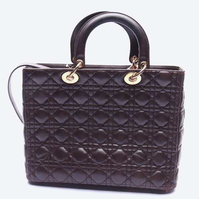 Image 2 of Lady Dior Handbag Brown in color Brown | Vite EnVogue