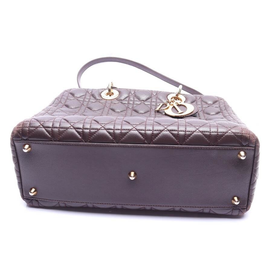 Image 3 of Lady Dior Handbag Brown in color Brown | Vite EnVogue