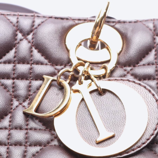 Image 7 of Lady Dior Handbag Brown in color Brown | Vite EnVogue