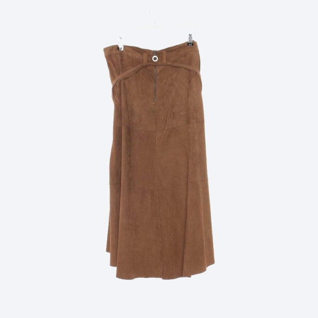 Image 2 of Leather Skirt 42 Brown in color Brown | Vite EnVogue