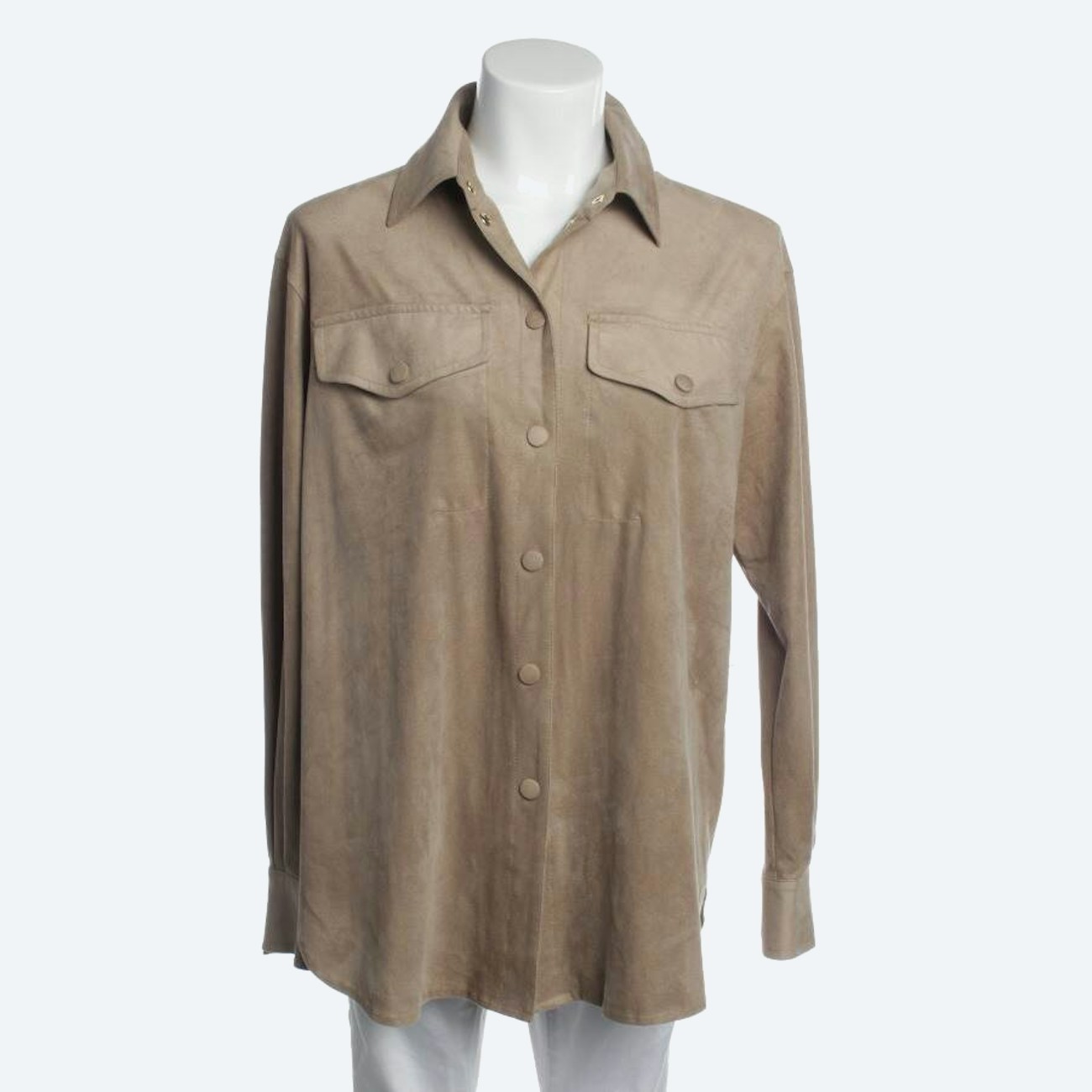 Image 1 of Shirt 36 Brown in color Brown | Vite EnVogue