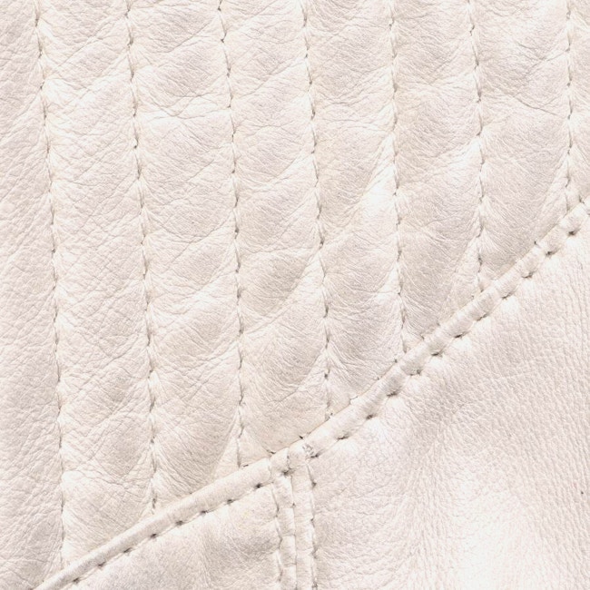 Image 4 of LeatherJacket 40 Beige in color White | Vite EnVogue